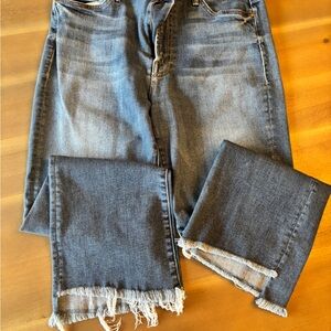 MOTHER The Insider Crop Step Fray Sz 31